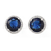 Rack Plating Brass Micro Pave Cubic Zirconia Earrings EJEW-I304-09P-2