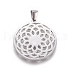 304 Stainless Steel Pendants STAS-F219-03P-1