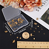 CREATCABIN 12Pcs Brass Micro Clear Cubic Zirconia Sun Stud Earring Findings KK-CN0002-26-3