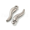 304 Stainless Steel Pendants STAS-L022-213P-2