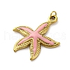 304 Stainless Steel Enamel Pendants STAS-E550-45G-2