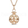 Hollow Alloy Cage Pendant Necklaces SW2952-3-1