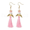 Angel 304 Stainless Steel Dangle Earrings EJEW-MZ00409-03-2