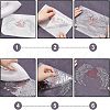 Heart with Wing Glitter Hotfix Rhinestone DIY-WH0301-41-5