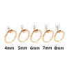 Brass Micro Pave Cubic Zirconia Ring Settings KK-T076-08G-9