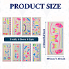 8 Sheets 8 Style Creative Fluorescent Arm Removable Temporary Tattoos Paper Stickers STIC-TA0002-02-4