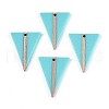 Opaque Resin & Wood Pendants RESI-T057-43A-1