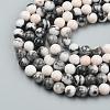 Natural Pink Zebra Jasper Beads Strands X-G-P231-01-10mm-4