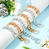 WADORN® 6Pcs 6 Style Aluminum Curb Chain Purse Strap Extender DIY-WR0001-67-5