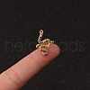 Golden Brass Micro Pave Colorful Cubic Zirconia Clip on Cartilage Earrings for Women WG5F87B-07-1