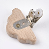 Beech Wood Baby Pacifier Holder Clips WOOD-T015-04-3