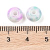 Opaque Spray Painted Glass Beads X1-GLAA-G118-01G-3