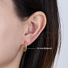 925 Sterling Silver Huggie Hoop Earrings PN7654-3-3