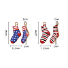 20Pcs 2 Colors Alloy Enamel Christmas Theme Pendants PALLOY-CJ0001-138-2