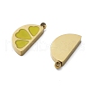 304 Stainless Steel Enamel Pendants STAS-D302-05G-2