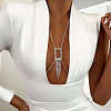 Brass Full Crystal Rhinestone Layered Body Chains for Women WGC40AB-02-1