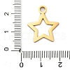 304 Stainless Steel Pendants STAS-M117-01C-G-2