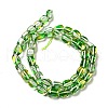 Electroplated Synthetic Moonstone Beads Strands G-P473-A01-M-4