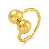 Brass Cuff Rings for Women RJEW-E294-01G-03-1