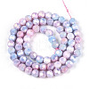 Electroplate Glass Beads Strands EGLA-T021-6mm-15-07-2