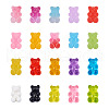 100Pcs 20 Colors Flatback Resin Cabochons RESI-PJ0001-02-7