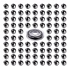 100Pcs 8mm Non-Magnetic Synthetic Hematite Round Beads DIY-LS0002-16-2