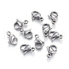 304 Stainless Steel Lobster Claw Clasps X-STAS-F182-01P-F-2