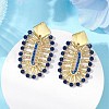 Oval 304 Stainless Steel Stud Earrings EJEW-MZ00379-1