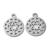 Non-Tarnish Chakra Theme 304 Stainless Steel Pendants STAS-Q303-04P-1