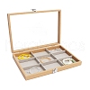 Rectangle Wooden Jewelry Presentation Boxes with 9 Compartments PW-WG90817-09-1