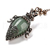 Natural Green Aventurine Dowsing Pendulum Big Pendants G-H293-01R-06-1