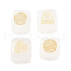 4Pcs 4 Styles Natural Quartz Crystal Display Decorations G-F786-03A-08-1