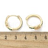 Brass Cubic Zirconia Hoop Earrings EJEW-Q014-05G-3