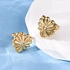 Heart 304 Stainless Steel Clear Cubic Zirconia Stud Earrings EJEW-Z118-02G-3