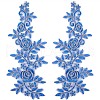 Polyester Metallic Embroidery Lace Appliques DIY-WH0401-94A-1