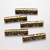 Hollow Alloy Tube Beads PALLOY-K192-58AG-2