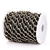 Aluminium Two Tone Rhombus Link Chains CHA-N004-05EBG-2