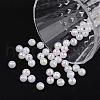 Faceted Colorful Eco-Friendly Poly Styrene Acrylic Round Beads SACR-K001-8mm-78-3