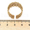304 Stainless Steel Open Cuff Rings for Women RJEW-U060-01C-G-3