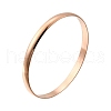 304 Stainless Steel Plain Bangles for Women BJEW-V004-02B-RG-4