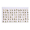 Mother's Day Jewellery Gourd Natural Black Lip Shell & Pearl Dangle Stud Earrings PEAR-N020-05R-4