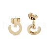 PVD Vacuum Plating 304 Stainless Steel Stud Earrings for Women EJEW-A048-32G-2