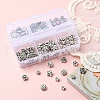 120Pcs 6 Style Tibetan Style Alloy Flower Beads TIBE-YW0001-26-7