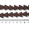 Triangle Dyed Natural Lava Rock Beads Strands G-O126-04A-14-4