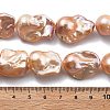Natural Nucleated Pear Beads Strands PEAR-B004-15M-06B-5