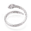 304 Stainless Steel Cuff Rings Components STAS-N113-06P-3