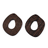 Natural Wenge Wood Pendants WOOD-T023-59-2