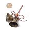 Iron Bell & Tibetan Style Alloy Pendant Decorations HJEW-JM03370-03-3