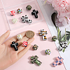 SUNNYCLUE 20Pcs 10 Styles Silicone Focal Beads SIL-SC0002-05-3