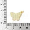 Brass Pave Natural White Shell Pendants KK-S522-05C-G-3